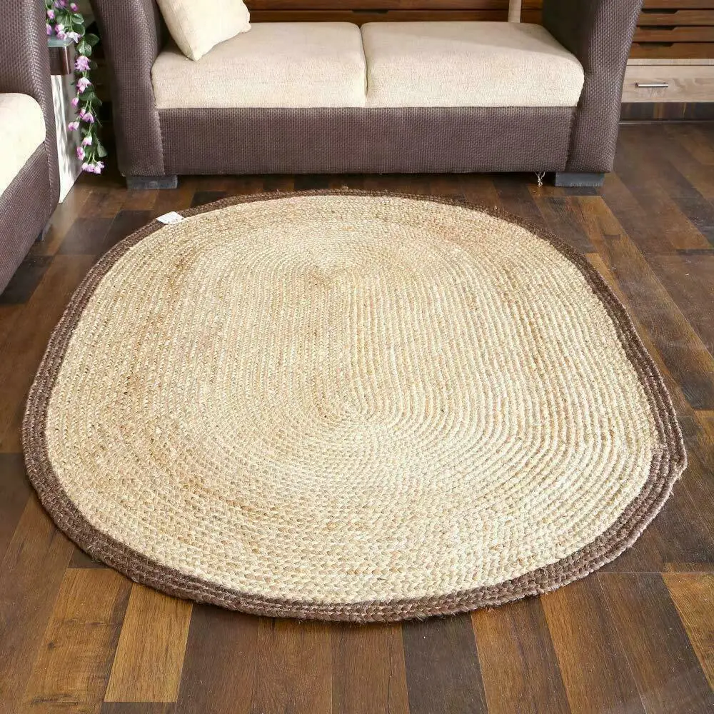 Rug 100% Natural Jute Braided Style Area Carpet Rug Handmade Modern Oval Rug Living Room Decoration
Rug 100% Natural Jute Braided Style Area Carpet Rug Handmade Modern Oval Rug Living Room Decoration