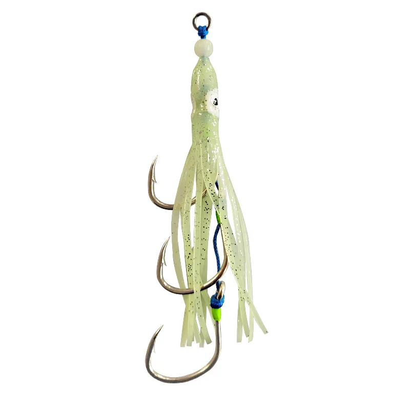 20 Sets Bionic Octopus Fish Hooks Luminous Squid String Fishhooks 14cm Ocean Sea Fishing Iron Plate Parker Pike Hook Pesca Peche
20 Sets Bionic Octopus Fish Hooks Luminous Squid String Fishhooks 14cm Ocean Sea Fishing Iron Plate Parker Pike Hook Pesca Peche
