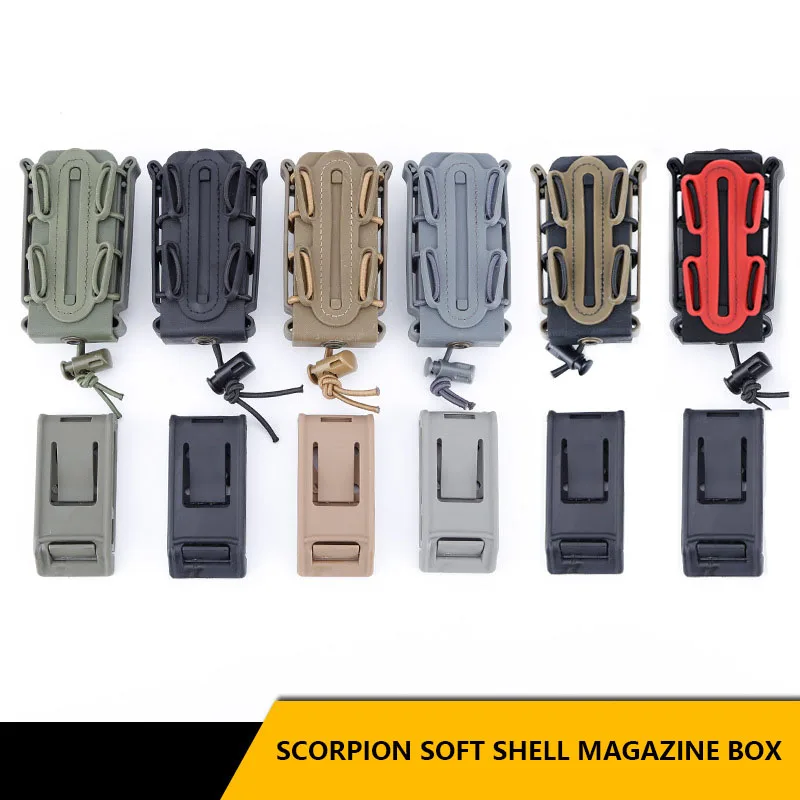Tactical Single Rifle Pistol Mag Pouch, Soft Shell, Adjustable Open Top , Pocket with MOLLE Buckle Belt, Accessory Box
Tactical Single Rifle Pistol Mag Pouch, Soft Shell, Adjustable Open Top , Pocket with MOLLE Buckle Belt, Accessory Box