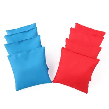 콘홀 콩 가방 세트, 10x10cm, 옥수수로 채운 콘홀 천 가방, 야외 훈련 장비, 옥수수 구멍 던지기 게임, 8 개
