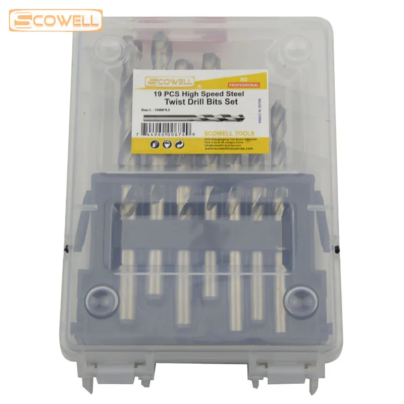 20% OFF Free Shipping 19 PCS HSS M2 Split Drill Bits Set Woodworking 1mm-10mm Stainless Steel Jobber Drill Bit
20% OFF Free Shipping 19 PCS HSS M2 Split Drill Bits Set Woodworking 1mm-10mm Stainless Steel Jobber Drill Bit