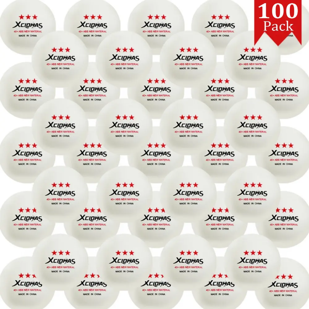 XCLOHAS 100 PCS 3 Star Ping Pong Balls 40+2.8g Table Tennis Balls New Material ABS Plastic Table Tennis Training Balls
XCLOHAS 100 PCS 3 Star Ping Pong Balls 40+2.8g Table Tennis Balls New Material ABS Plastic Table Tennis Training Balls