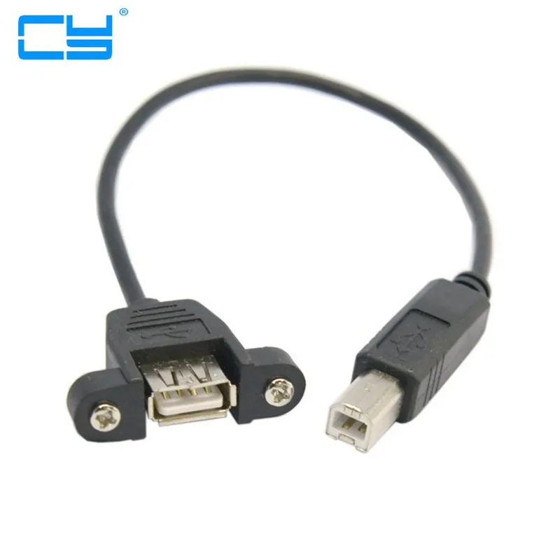 25cm USB 2.0 A Female socket Panel Mount Type to Standard B Male Printer Scanner Hard Disk Cable
25cm USB 2.0 A Female socket Panel Mount Type to Standard B Male Printer Scanner Hard Disk Cable
