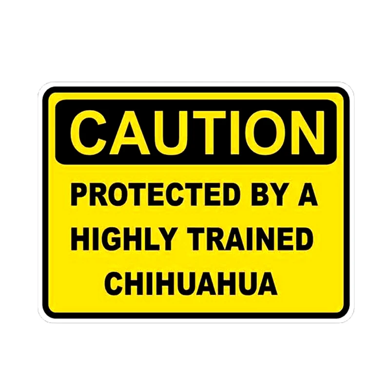 S30209# Various Sizes PVC Decal Caution Protected By Chihuahua Warning Car Sticker Waterproof for Bumper Rear Window Laptop
S30209# Various Sizes PVC Decal Caution Protected By Chihuahua Warning Car Sticker Waterproof for Bumper Rear Window Laptop