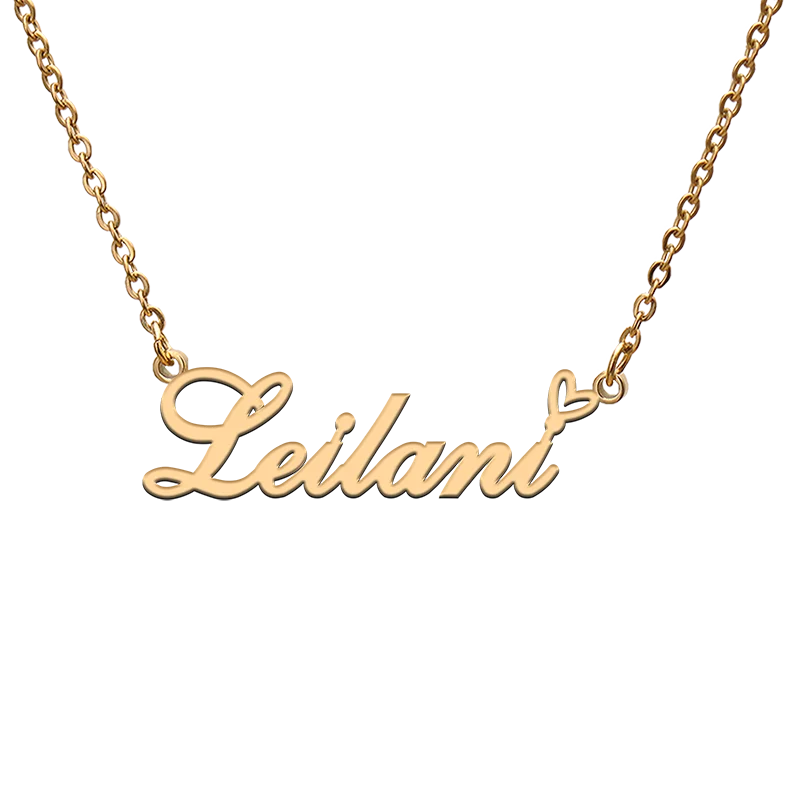 Индивидуальное ожерелье с именем Leilani с сердцем бога любви для лучшего друга, ювелирные изделия в подарок
Индивидуальное ожерелье с именем Leilani с сердцем бога любви для лучшего друга, ювелирные изделия в подарок