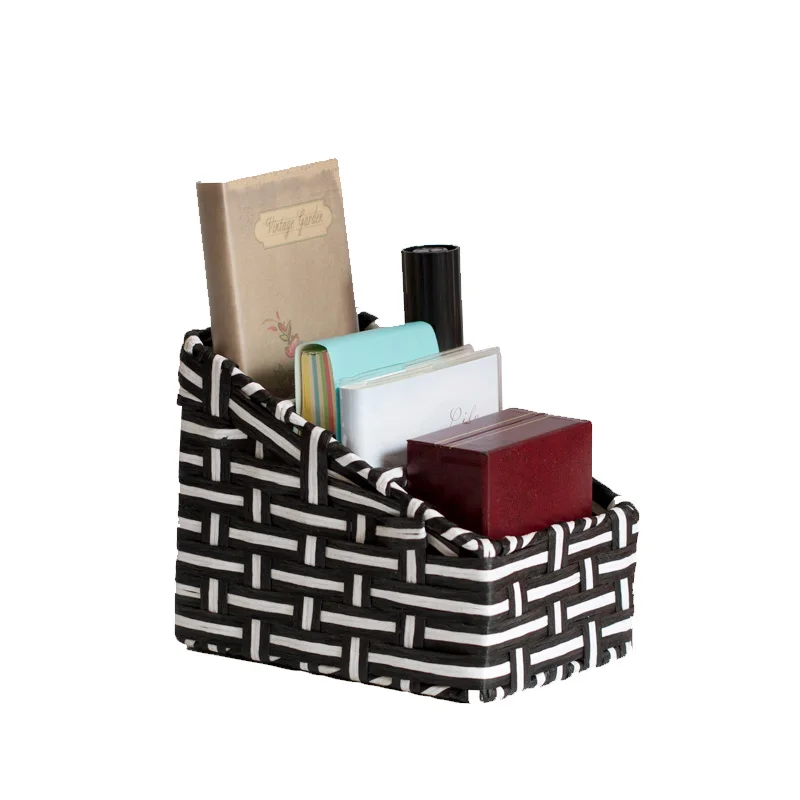 Handmade Simple Style Desktop Storage Box Handwork Weave Storage Basket Home Office Table Sundries Pen Stationery Storage Basket
Handmade Simple Style Desktop Storage Box Handwork Weave Storage Basket Home Office Table Sundries Pen Stationery Storage Basket