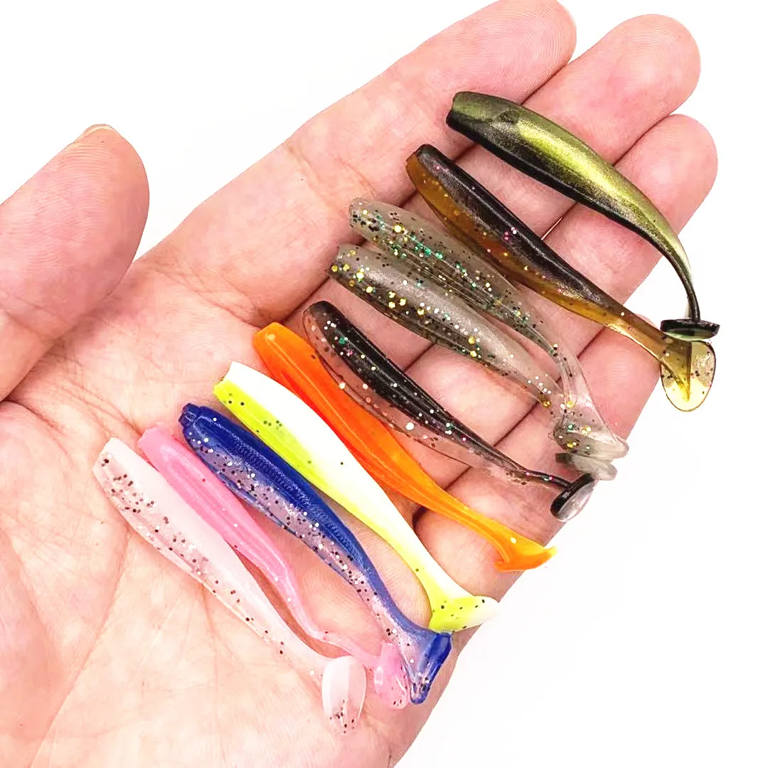 Soft silicone lures for sea fishing, artificial bait, wobblers, 10 pcs/lot, 5.5cm, 1.2g
Soft silicone lures for sea fishing, artificial bait, wobblers, 10 pcs/lot, 5.5cm, 1.2g