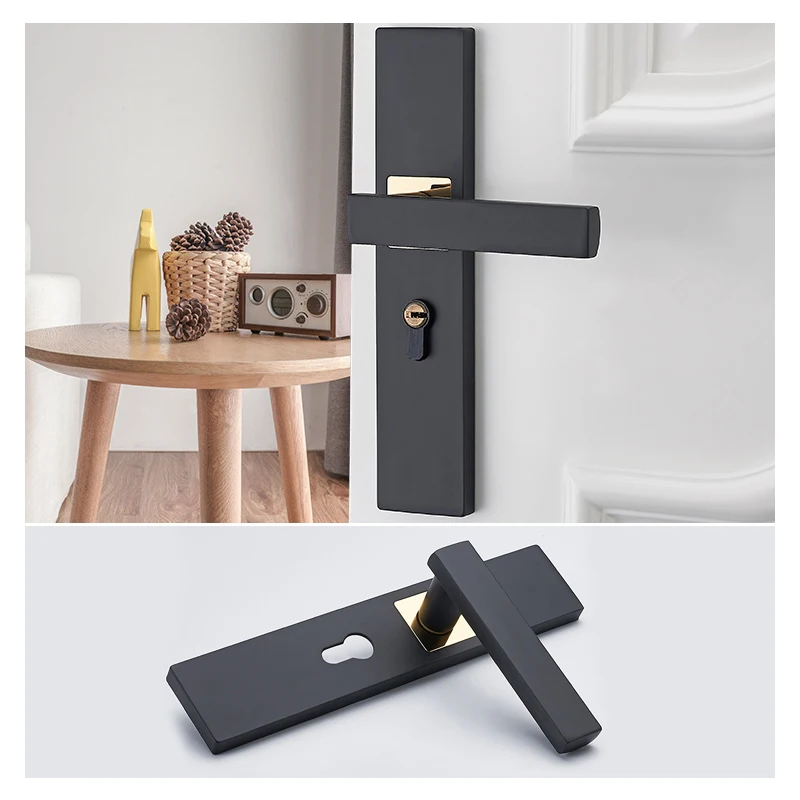 Aluminum Alloy Door Locks Continental Bedroom Minimalist Interior Door Handle Lock Cylinder Security Mute Door Lock Household
Aluminum Alloy Door Locks Continental Bedroom Minimalist Interior Door Handle Lock Cylinder Security Mute Door Lock Household