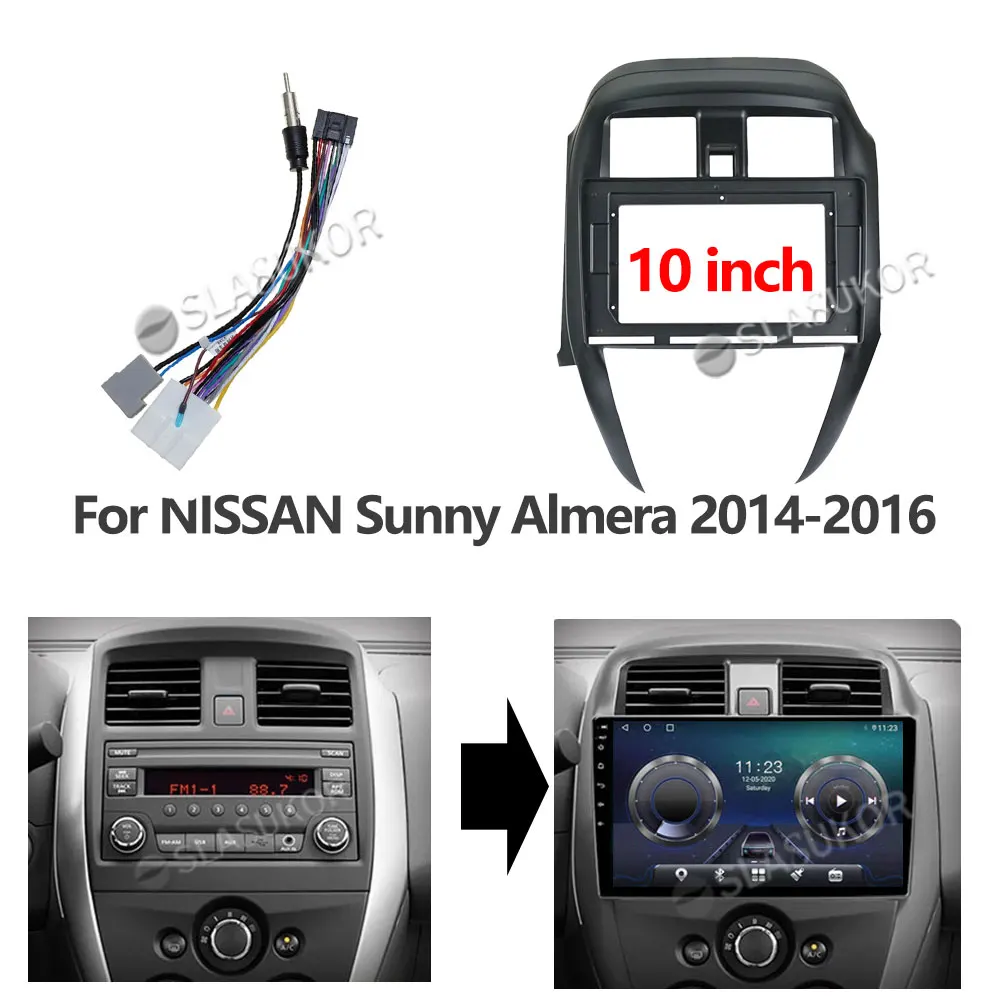 10 inch Android Radio For Nissan Sunny Almera 2014 2015 2016 Power Wiring Harness 2din Car stereo dvd Multimedia Frame Cable
10 inch Android Radio For Nissan Sunny Almera 2014 2015 2016 Power Wiring Harness 2din Car stereo dvd Multimedia Frame Cable