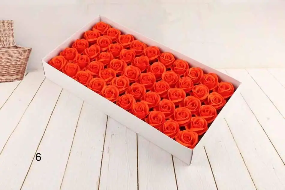 New Year Soap Flower 6cm Artificial Roses High Grade Box-packed Romantic Valentine\'s Day Gift Wedding Flowers
New Year Soap Flower 6cm Artificial Roses High Grade Box-packed Romantic Valentine\'s Day Gift Wedding Flowers