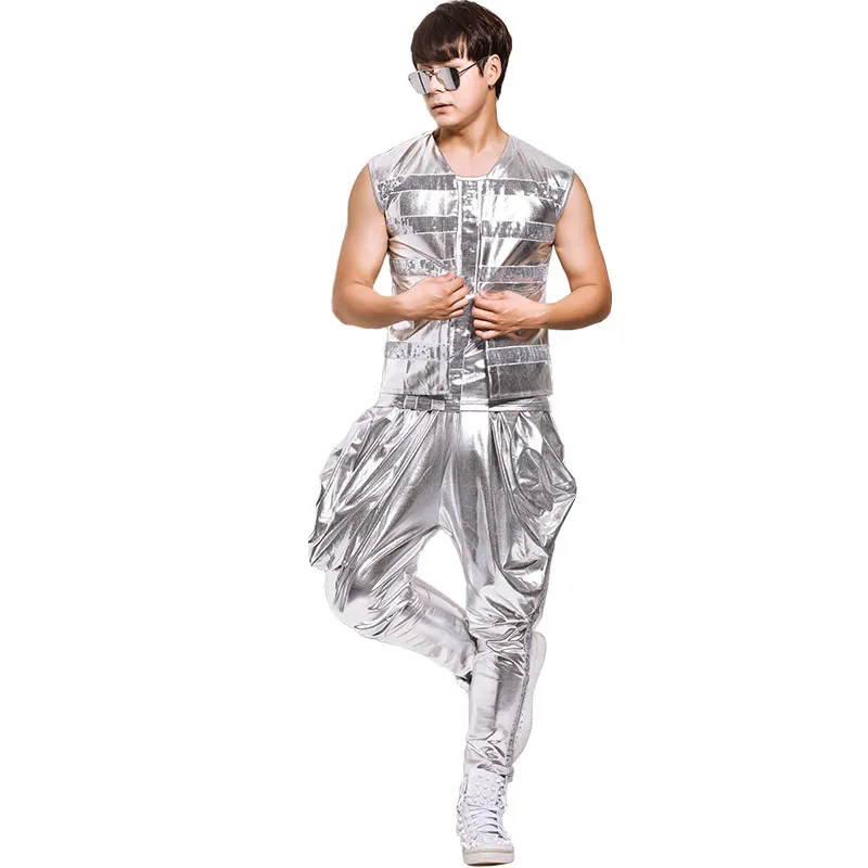 Nightclub bar singer drum jazz modern dance costume personality sequin vest vest harem pants summer
Nightclub bar singer drum jazz modern dance costume personality sequin vest vest harem pants summer