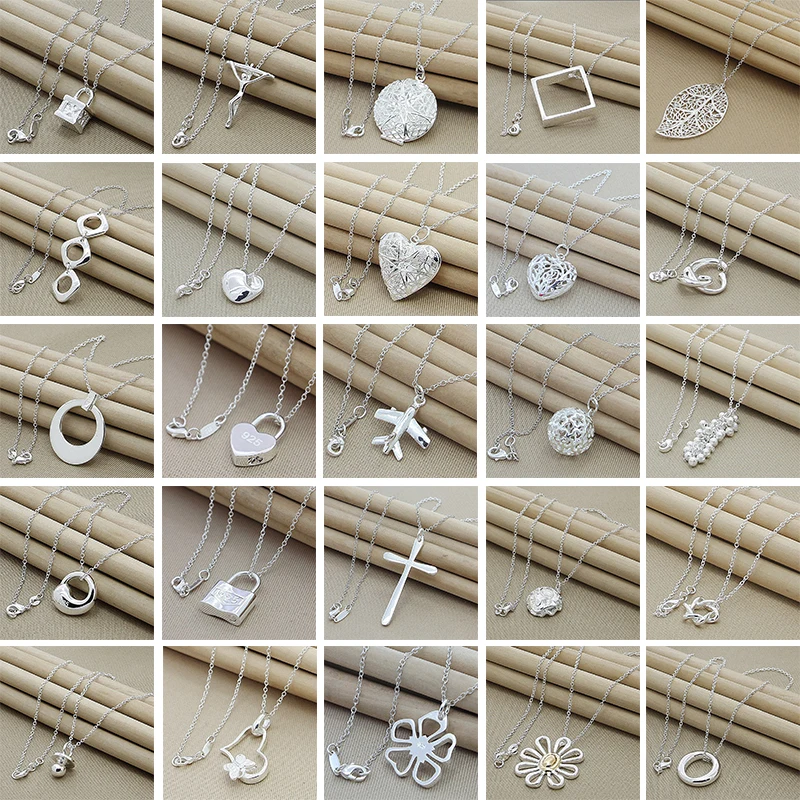 Wholesale Price 925 Silver Necklace Fashion Simple Round Ball Heart Love Pendant Necklaces For Women Girl Jewelry Gifts
Wholesale Price 925 Silver Necklace Fashion Simple Round Ball Heart Love Pendant Necklaces For Women Girl Jewelry Gifts