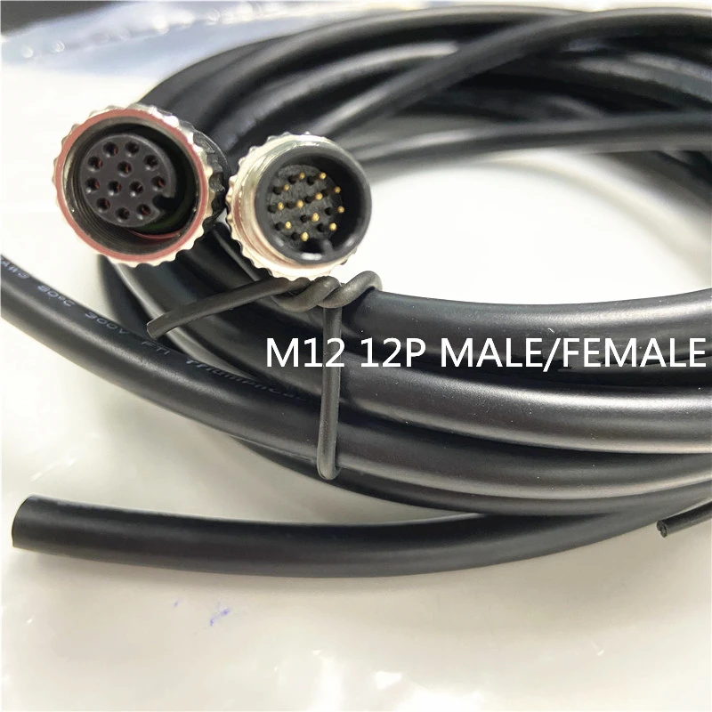 M12 12P Connector 2m Cable Waterproof plug Male&Female PVC line A Type straight 
M12 12P Connector 2m Cable Waterproof plug Male&Female PVC line A Type straight