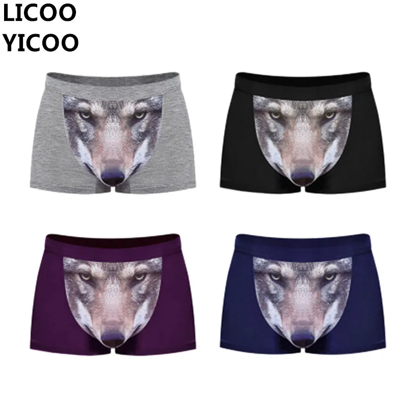 4pcs panties with a wolf Men's shorts Panties underwear man boxers Underpants calzoncillos hombre slip Valentine day man
4pcs panties with a wolf Men's shorts Panties underwear man boxers Underpants calzoncillos hombre slip Valentine day man
