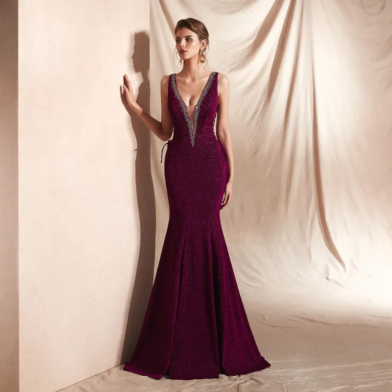 Sparkle Crystal Mermaid Wedding Evening Dresses 2021 Elegant V-Neck Sexy Backless Lace Up Prom Gowns Long Robe Soiree 027
Sparkle Crystal Mermaid Wedding Evening Dresses 2021 Elegant V-Neck Sexy Backless Lace Up Prom Gowns Long Robe Soiree 027
