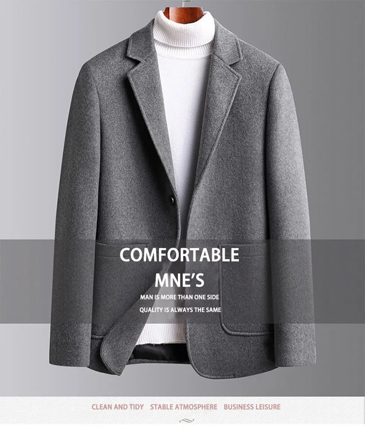 Woollen woolen coat winter new Korean men's leisure long coat slim solid color suit windbreaker men
Woollen woolen coat winter new Korean men's leisure long coat slim solid color suit windbreaker men