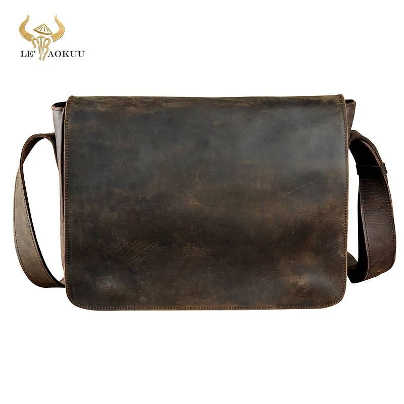 Crazy Horse Leather Male Design Casual College Shoulder Messenger Crossbody bag Fashion Laptop Satchel School Book bag 3164
Crazy Horse Leather Male Design Casual College Shoulder Messenger Crossbody bag Fashion Laptop Satchel School Book bag 3164