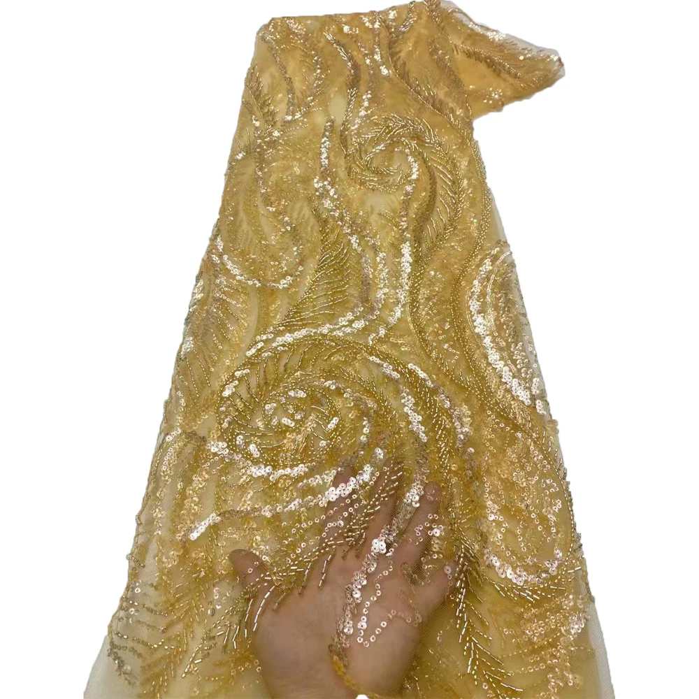 Latest Swiss Beaded Lace Fabric 2022 High Quality Lace 5 Yards,Classic Gold Lace Materials African Materials For Wedding Dress
Latest Swiss Beaded Lace Fabric 2022 High Quality Lace 5 Yards,Classic Gold Lace Materials African Materials For Wedding Dress