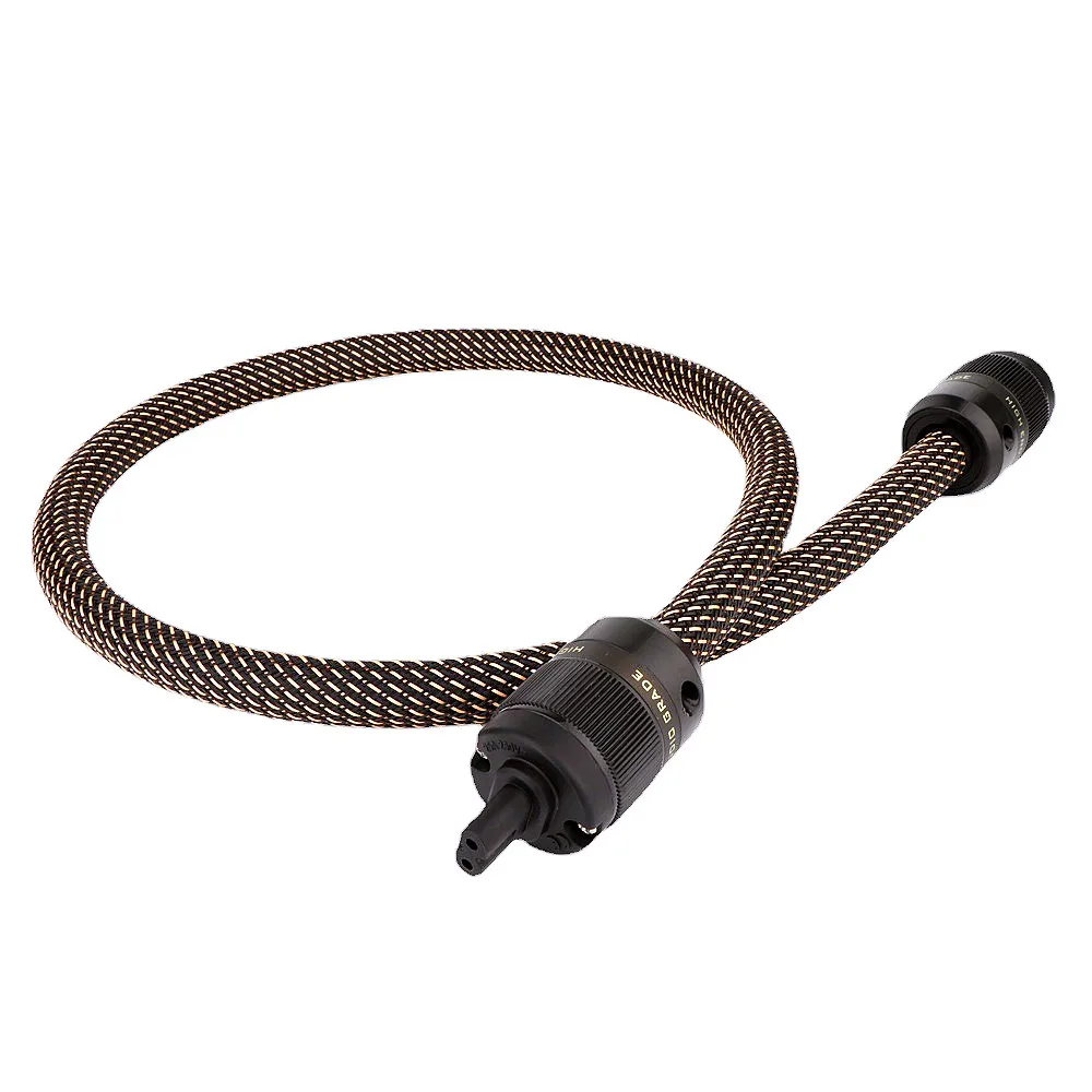 HIFI Pure Copper EMC Shield AC Power Cord Cable With US And Figure 8 IEC Power Plug
HIFI Pure Copper EMC Shield AC Power Cord Cable With US And Figure 8 IEC Power Plug