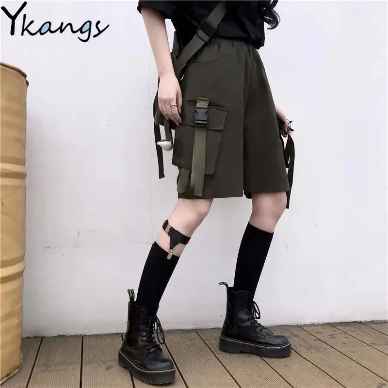 Summer High Waist Korean Pocket Fashion Harajuku Sports Biker Cargo Shorts Goth Street Hip Hop Baggy Joggers Women Shorts Female
Summer High Waist Korean Pocket Fashion Harajuku Sports Biker Cargo Shorts Goth Street Hip Hop Baggy Joggers Women Shorts Female