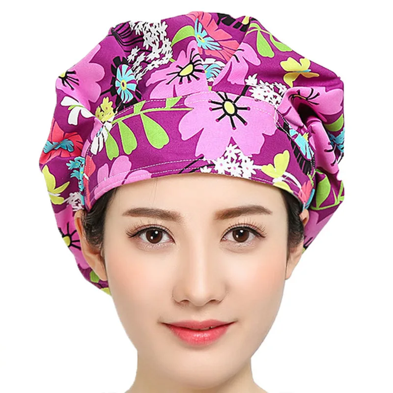 Scrub Caps for Women Hair Cover Flower Printed Adjustable Sweatband Bouffant Hats Cotton Hats Work Wear
Scrub Caps for Women Hair Cover Flower Printed Adjustable Sweatband Bouffant Hats Cotton Hats Work Wear