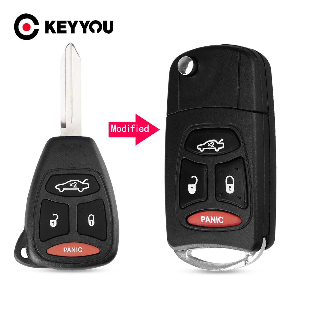 KEYYOU 4 Buttons Remote Flip Folding Key Shell Case For Chrysler Sebring Pacifica Dodge Jeep 3 +1 Panic Free Shipping
KEYYOU 4 Buttons Remote Flip Folding Key Shell Case For Chrysler Sebring Pacifica Dodge Jeep 3 +1 Panic Free Shipping