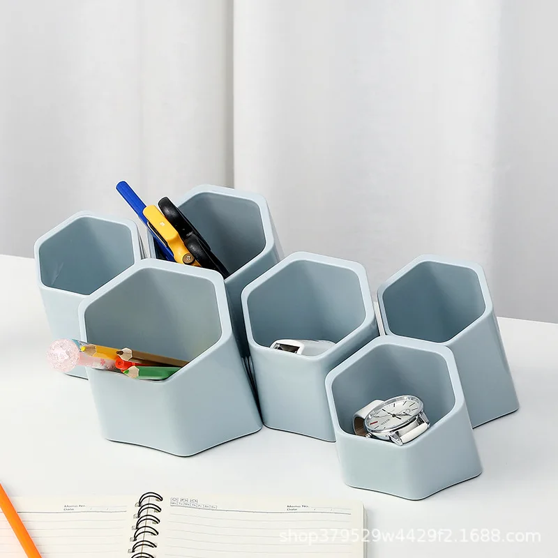 2 Colors Home Office Hexagonal Pen Pencil Holder Pen Storage Cosmetic Makeup Storage Box Desk Drawer Organizer
2 Colors Home Office Hexagonal Pen Pencil Holder Pen Storage Cosmetic Makeup Storage Box Desk Drawer Organizer