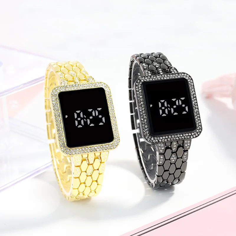 Women Watches Diamond Led Simple Touch Watch Fashion Electronic Watch Bracelet Montre Femme Reloj Mujer Relojes Para Mujer
Women Watches Diamond Led Simple Touch Watch Fashion Electronic Watch Bracelet Montre Femme Reloj Mujer Relojes Para Mujer