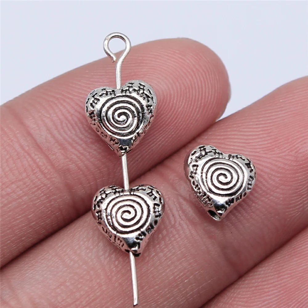 200pcs 9x8mm Antique Silver Color Heart Beads For Jewelry Making DIY Jewelry Findings
200pcs 9x8mm Antique Silver Color Heart Beads For Jewelry Making DIY Jewelry Findings
