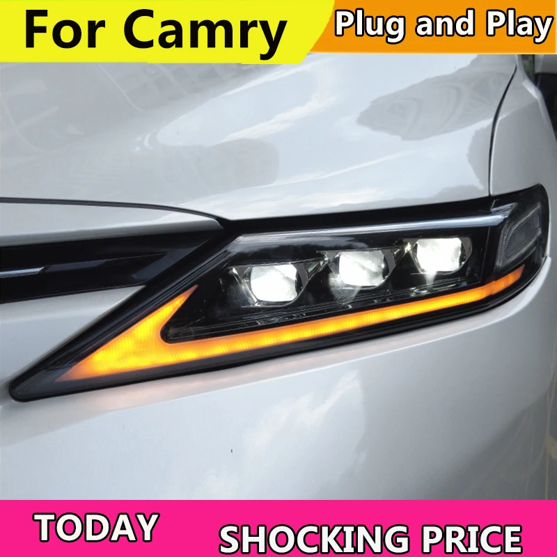 Автостайлинг Фара camry 2018 ~ 2021 все светодиодсветодиодный фары Динамический свет автомобильные аксессуары
Автостайлинг Фара camry 2018 ~ 2021 все светодиодсветодиодный фары Динамический свет автомобильные аксессуары