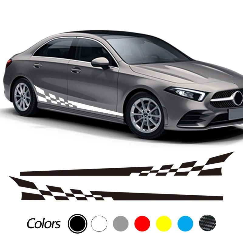 2p For Mercedes Benz A C E CLA CLS GLA GLC GLE Class AMG GT W204 W205 Car Accessories Car Body Side Skirt Stripes Sticker Decals
2p For Mercedes Benz A C E CLA CLS GLA GLC GLE Class AMG GT W204 W205 Car Accessories Car Body Side Skirt Stripes Sticker Decals