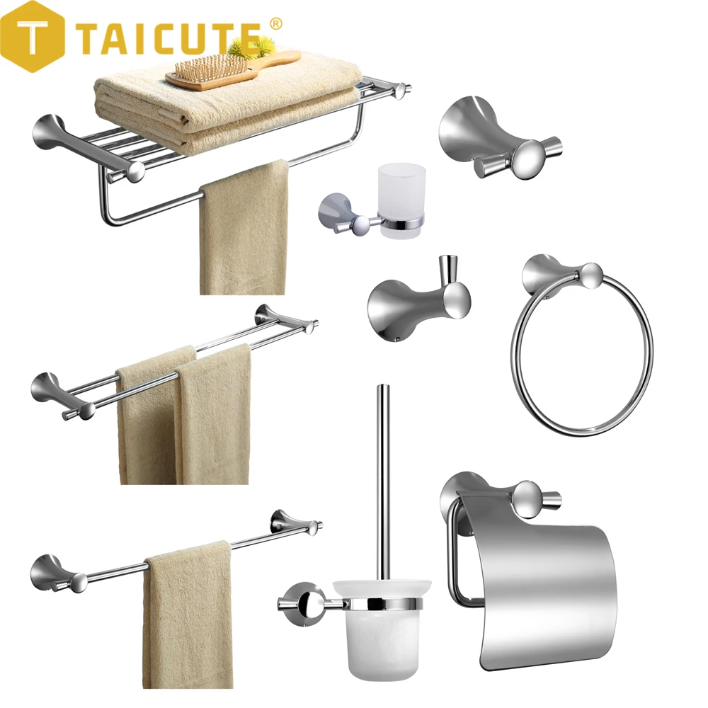 Комплект аксессуаров TAICUTE Q для ванной комнаты, сверхпрочная вешалка для полотенец, держатель-кольцо для туалетной бумаги, держатель щеток, крючок для пальто, настенное крепление, душевая фурнитура
Комплект аксессуаров TAICUTE Q для ванной комнаты, сверхпрочная вешалка для полотенец, держатель-кольцо для туалетной бумаги, держатель щеток, крючок для пальто, настенное крепление, душевая фурнитура