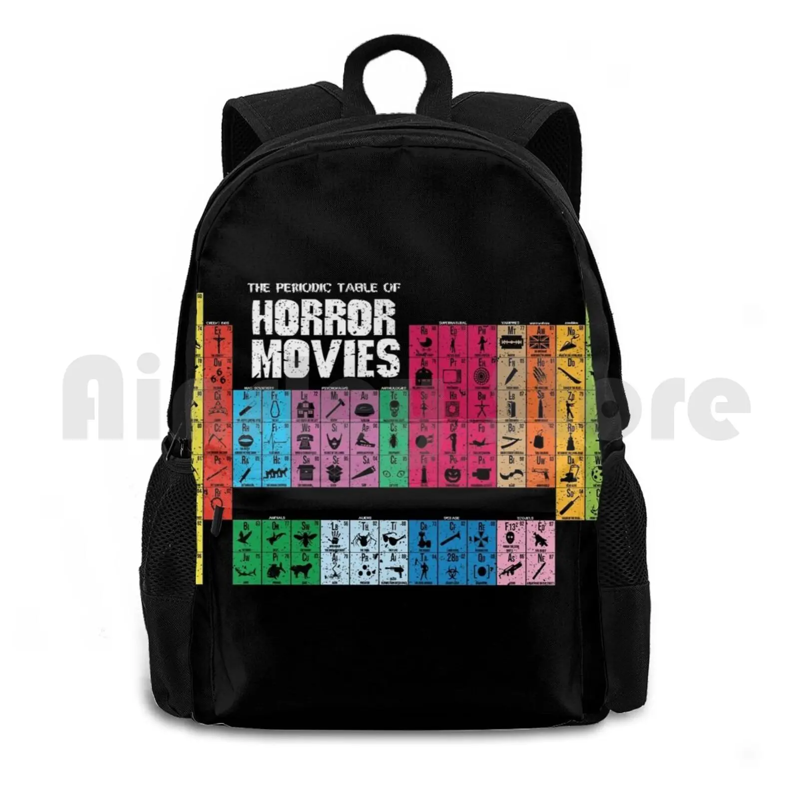 Periodic Table Of Horror Movies ( Vintage ) Outdoor Hiking Backpack Riding Climbing Sports Bag Horror Movies Scary Geek Nerd
Periodic Table Of Horror Movies ( Vintage ) Outdoor Hiking Backpack Riding Climbing Sports Bag Horror Movies Scary Geek Nerd