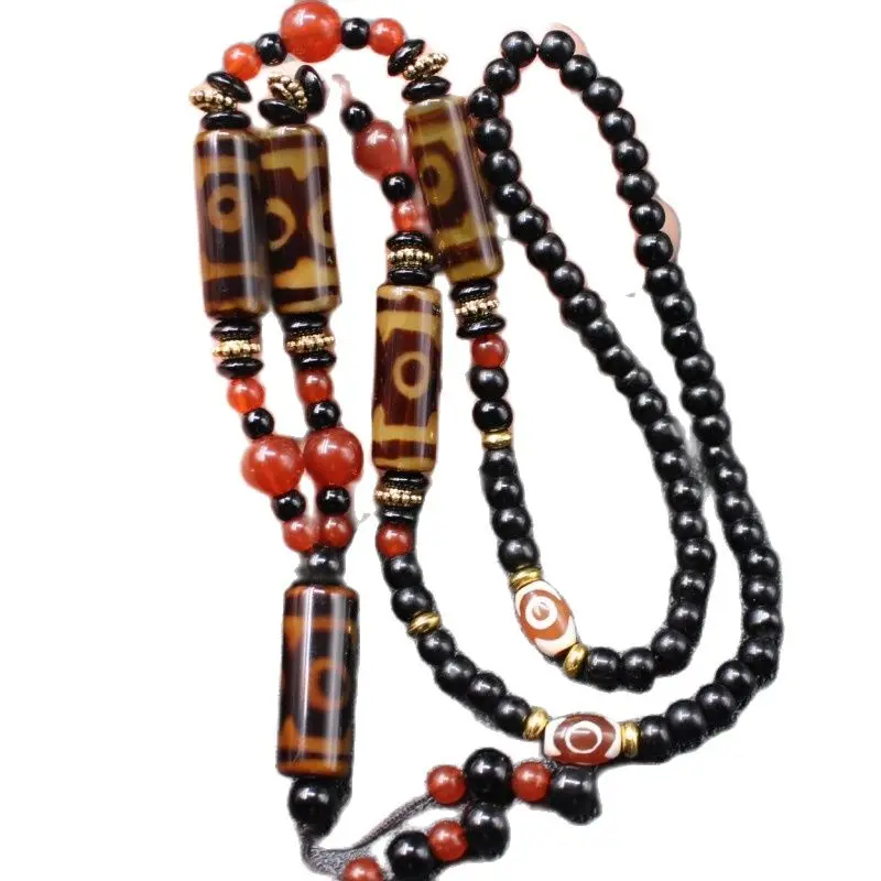 Natural Tibetan Agate Three Six Nine Eye Sky Eye Pendant Necklace Sweater Chain
Natural Tibetan Agate Three Six Nine Eye Sky Eye Pendant Necklace Sweater Chain