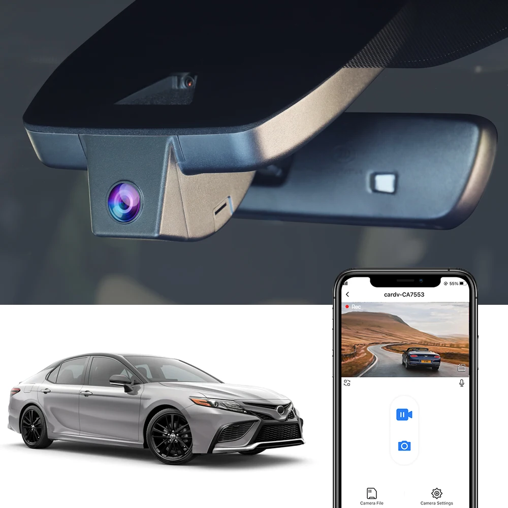 Car DVR for Toyota Camry 8th Gen (XV70) 2024 2023 2022 2021 2020 2019 2018, Fitcamx 4K UHD Dash Cam
Car DVR for Toyota Camry 8th Gen (XV70) 2024 2023 2022 2021 2020 2019 2018, Fitcamx 4K UHD Dash Cam