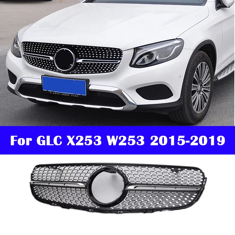 For Mercedes-Benz GLC X253 W253 2015-2019 Car Styling Bumper MB Middle Grille Front GT Diamond Vertical Bar Center Grill
For Mercedes-Benz GLC X253 W253 2015-2019 Car Styling Bumper MB Middle Grille Front GT Diamond Vertical Bar Center Grill
