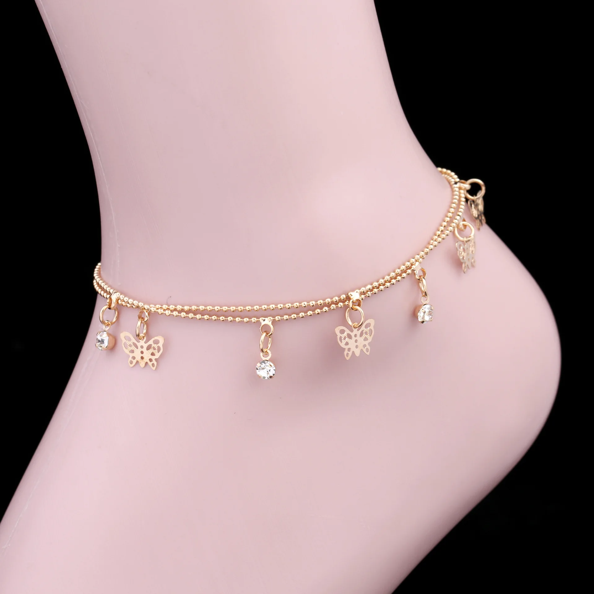 New Arrival double Layer Butterfly Bracelet Simple Girls Sweet Pendant Charm Bracelets Hand Jewelry Gifts For Womens S1822
New Arrival double Layer Butterfly Bracelet Simple Girls Sweet Pendant Charm Bracelets Hand Jewelry Gifts For Womens S1822