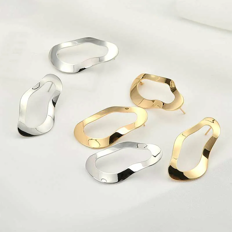 Diy handmade copper plated genuine gold silver shaped oval earring earrings accessories
Diy handmade copper plated genuine gold silver shaped oval earring earrings accessories