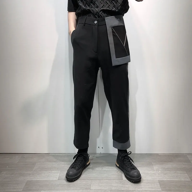 designer's personalized big pocket color matching loose and slightly collapsed Capris men's dark simple non iron casual
designer's personalized big pocket color matching loose and slightly collapsed Capris men's dark simple non iron casual