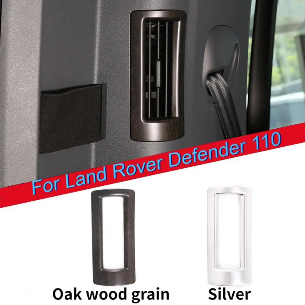 For Land Rover Defender 110 2020 ABS Chrome/Oak wood grain C-pillar air conditioning Air Outlet Frame Trim Car Accessories
For Land Rover Defender 110 2020 ABS Chrome/Oak wood grain C-pillar air conditioning Air Outlet Frame Trim Car Accessories