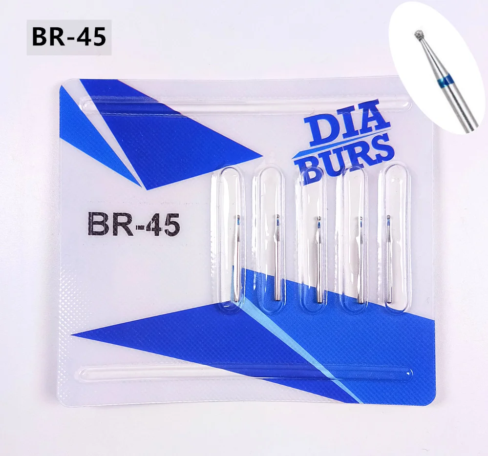 2Cards=10Pcs BR-45 Dental Silver Diamond Burs High Speed Handpiece Round Ball Romove Caries Root Canal
2Cards=10Pcs BR-45 Dental Silver Diamond Burs High Speed Handpiece Round Ball Romove Caries Root Canal
