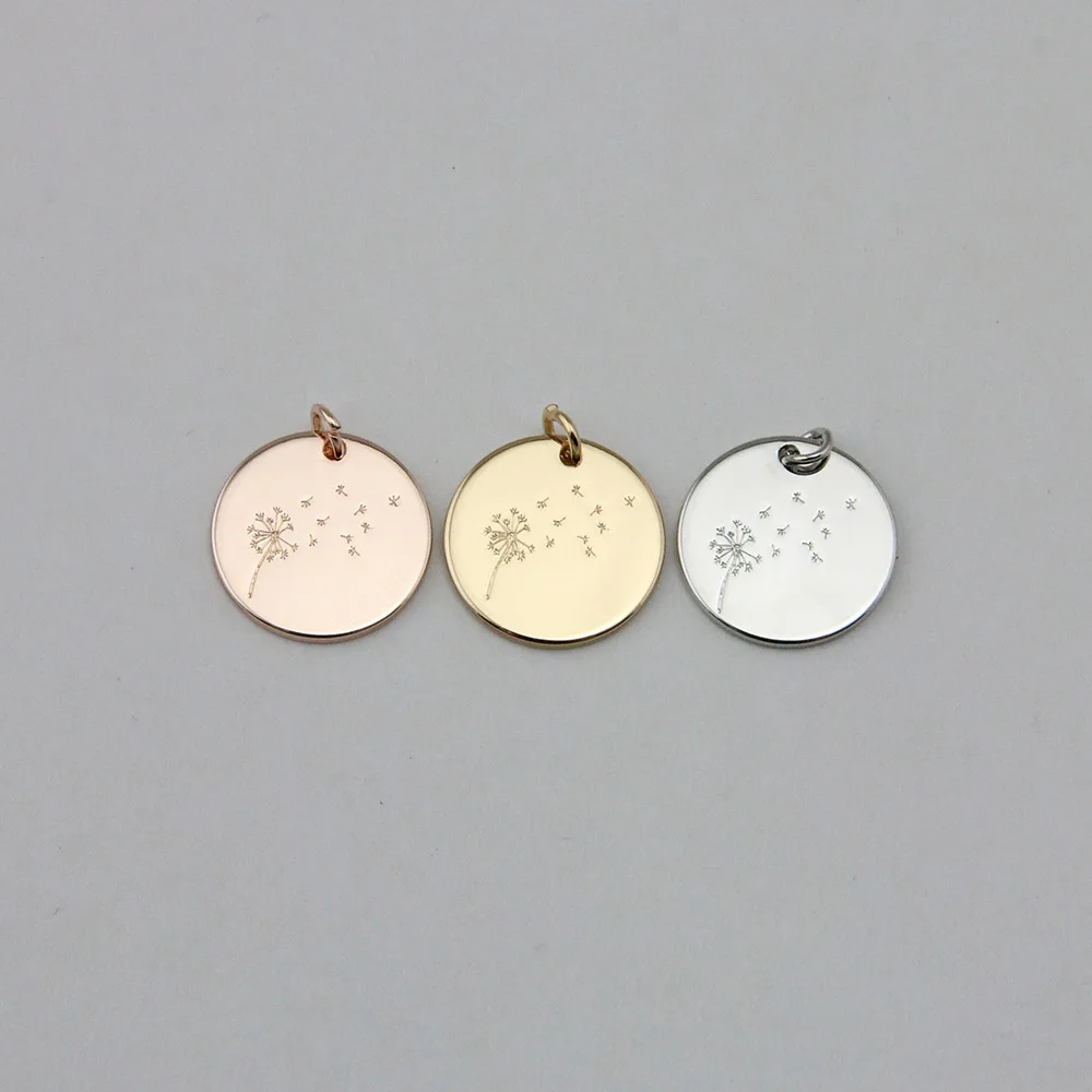 Fashion Simple Jewelry Dandelion Flower Pendants for Necklace Accessories Accept Custom Design
Fashion Simple Jewelry Dandelion Flower Pendants for Necklace Accessories Accept Custom Design