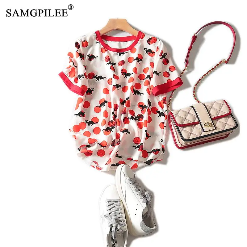 Tops For Women T-shirts 2020 Casual Chiffon Summer Women Clothing Short Print O-neck T-shirt Brand Women Oversized T Shirts 3XL
Tops For Women T-shirts 2020 Casual Chiffon Summer Women Clothing Short Print O-neck T-shirt Brand Women Oversized T Shirts 3XL