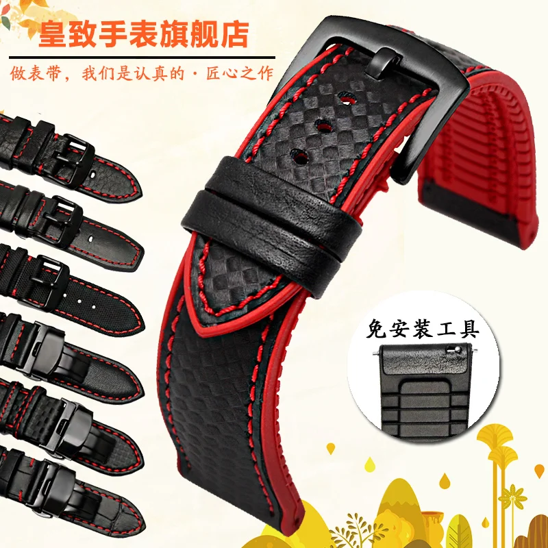 For Mido Baroncelli Citizen Genuine Leather Watch Band Black with Red Cords First Layer Leather Belt 20 22mm Men Quick Release
For Mido Baroncelli Citizen Genuine Leather Watch Band Black with Red Cords First Layer Leather Belt 20 22mm Men Quick Release