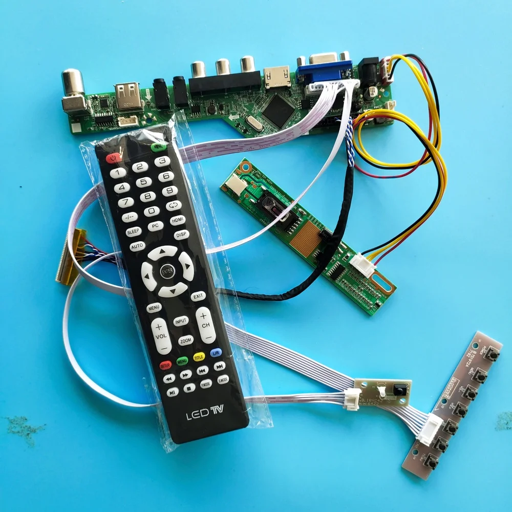 Kit For B140EW01 V5/V0/V1/V3 Monitor 1280x738 Controller Board HDMI-compatible Display Remote Audio LCD TV LED AV USB VGA LVDS
Kit For B140EW01 V5/V0/V1/V3 Monitor 1280x738 Controller Board HDMI-compatible Display Remote Audio LCD TV LED AV USB VGA LVDS