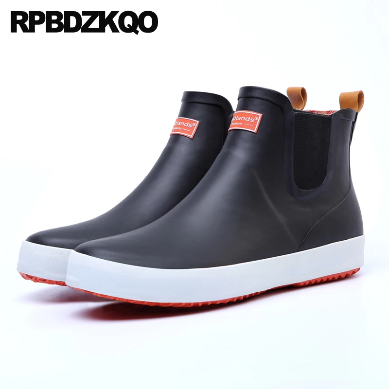 Big Size Waterproof Blue Designer Cheap High Top Pvc Short Booties Men Slip On Casual Shoes Ankle Rain Red Rubber Boots Plus
Big Size Waterproof Blue Designer Cheap High Top Pvc Short Booties Men Slip On Casual Shoes Ankle Rain Red Rubber Boots Plus