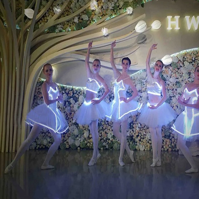 Luminescence light up Led Fluorescence Dancing dress Stage Go professional ballet tutu skirt ballet clothes for children
Luminescence light up Led Fluorescence Dancing dress Stage Go professional ballet tutu skirt ballet clothes for children