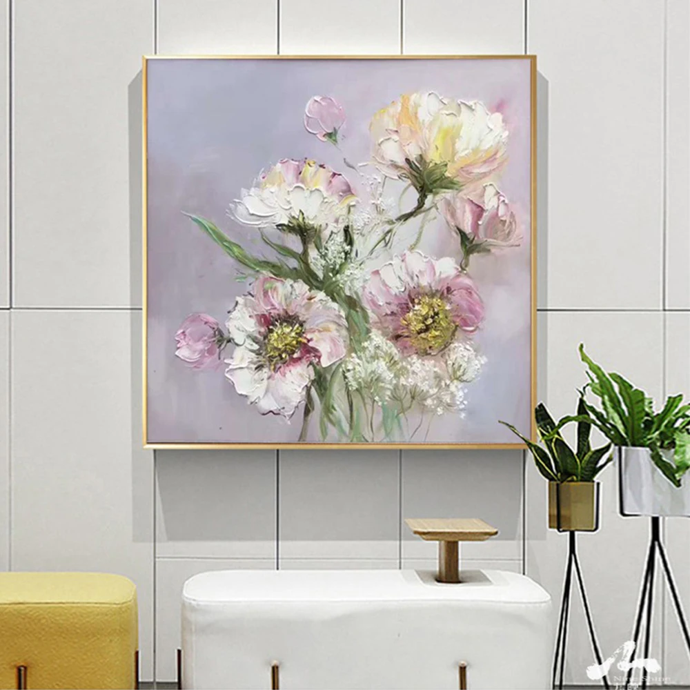 Hand Painted Canvas Flower Wall Art, Oil Painting, Painting for Living Room Decor, Abstract Knife Flower Painting, Drop Shipping
Hand Painted Canvas Flower Wall Art, Oil Painting, Painting for Living Room Decor, Abstract Knife Flower Painting, Drop Shipping