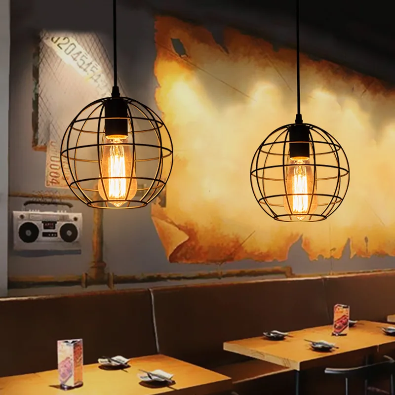 Retro Industrial Pendant Light Nordic Black Metal Cage Lighting Fixtures Iron Loft Cage Kitchen Vintage Adjustable Hanging Lamps
Retro Industrial Pendant Light Nordic Black Metal Cage Lighting Fixtures Iron Loft Cage Kitchen Vintage Adjustable Hanging Lamps