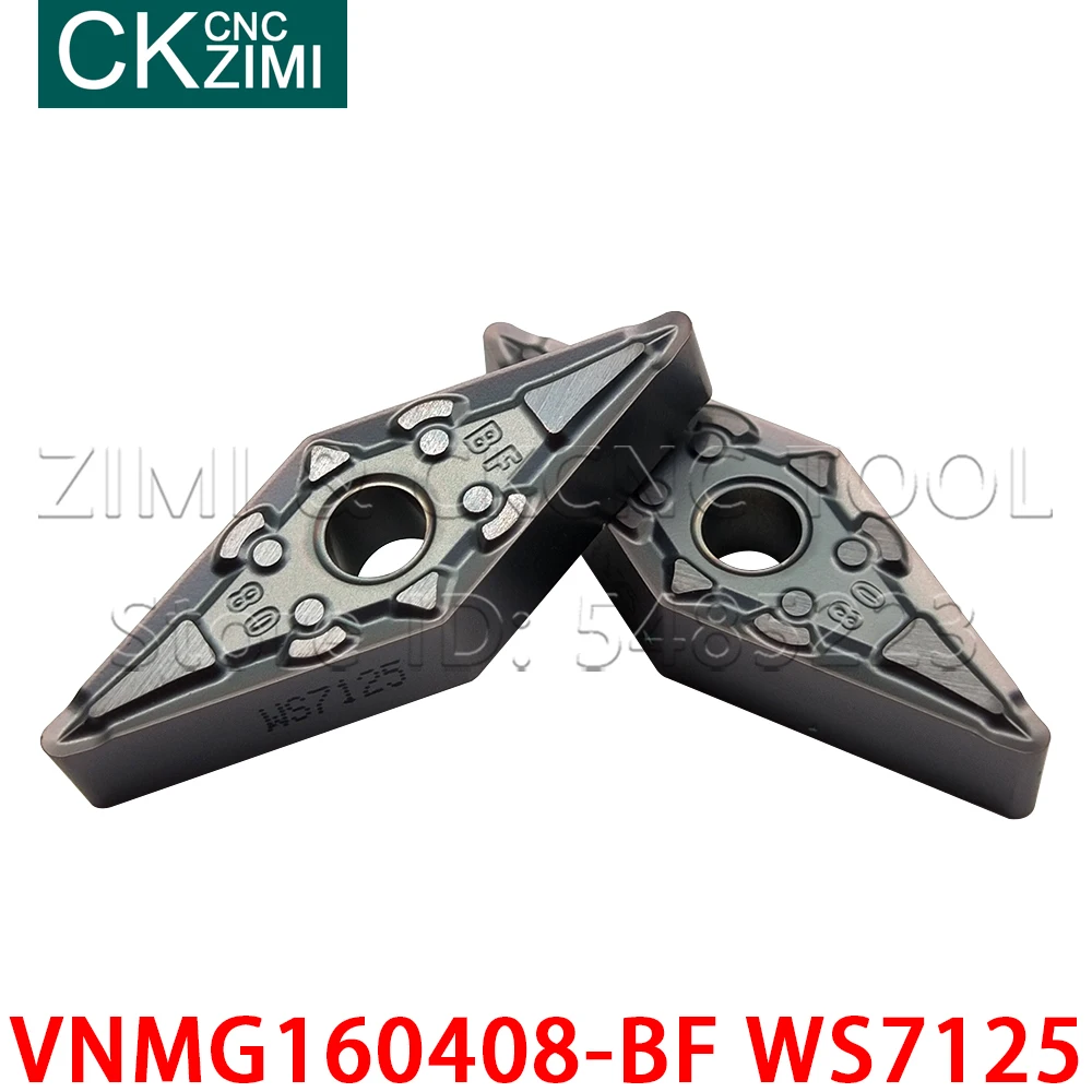 VNMG160404-BF WS7125 VNMG160408-BF WS7125 Carbide Turning Inserts CNC Lathe Cutting Tools high quality VNMG for stainless steel
VNMG160404-BF WS7125 VNMG160408-BF WS7125 Carbide Turning Inserts CNC Lathe Cutting Tools high quality VNMG for stainless steel